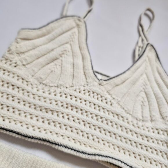 Wild Fable Women's Cream Crochet Set - Picture 2 of 7